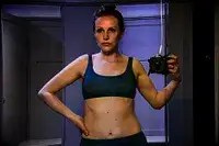 Woman takes selfie while wearing a Patagonia Women