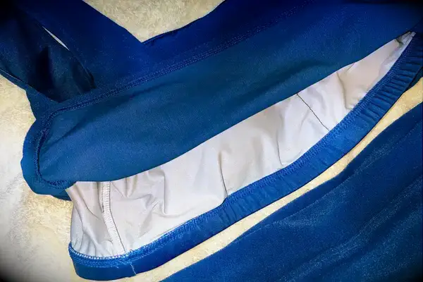 The elastic band on the Albion Olivia Swim Crop Swimsuit Top and Albion Almost Cheeky Swimwear Bottoms