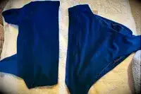 The Albion Olivia Swim Crop Swimsuit Top and Albion Almost Cheeky Swimwear Bottoms on a towel