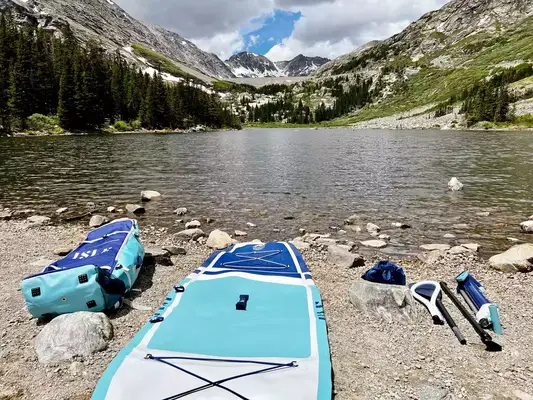 A person using the ROC 10’ Explorer in water