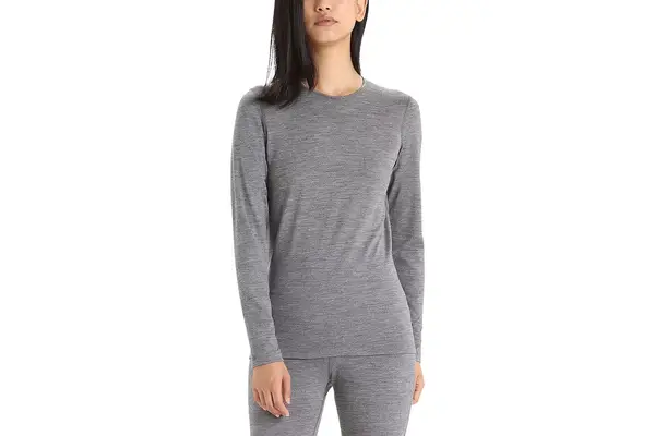 Amazon Icebreaker Merino 200 Oasis Long Sleeve Crewe Thermal Top for Women