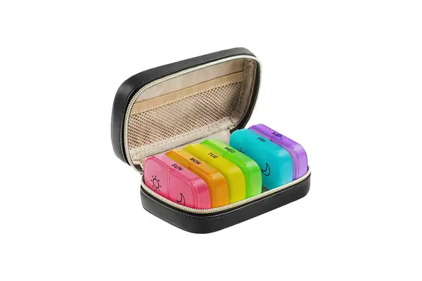 Auvon Weekly Pill Organizer