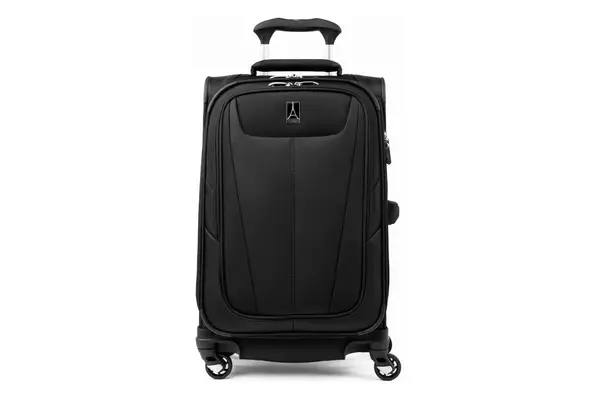 Travelpro Maxlite 5 Softside Expandable Carry on Luggage with 4 Spinner Wheels, Lightweight Suitcase, Men and Women, Black, Carry On 21-Inch
