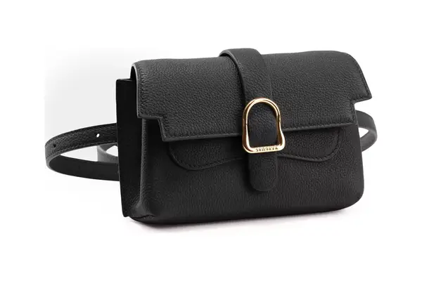 senreve Mini Aria Élevée Belt Bag Full-Grain Leather 5-Way Convertible Handbag