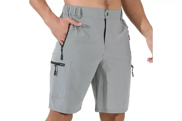 Suwangi Mens Hiking Cargo Shorts Quick-Dry Outdoor