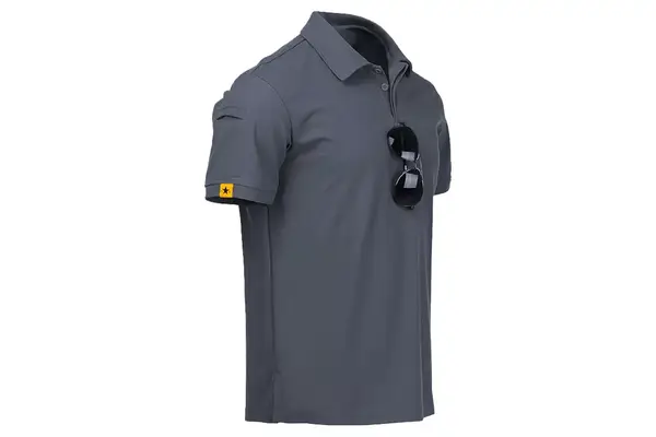 ZITY Mens Polo Shirt Short Sleeve Sports Tactical T-Shirt Athletic Golf Polos Daily Casual Stylish Collared Shirts for Men