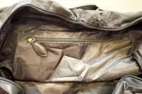 Close-up of the inner pocket in a Paravel Fold-Up Bag