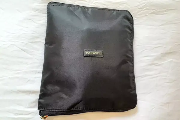 A Paravel Fold-Up Bag folded up
