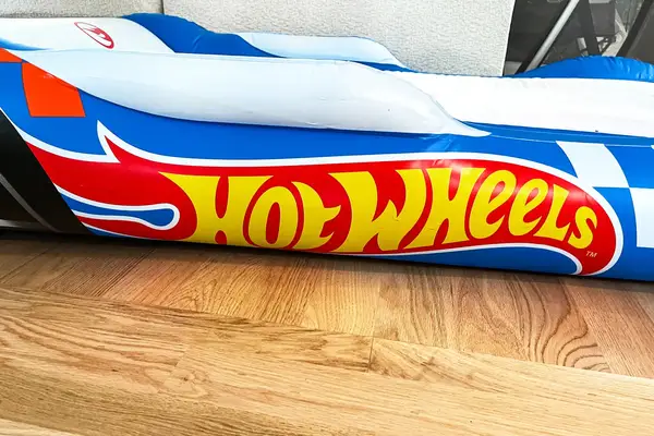 A side view of the Funboy Kids Sleepover Air Mattress