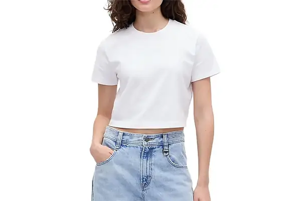 Gap × BÉIS Organic Cotton VintageSoft Crop Graphic T-Shirt