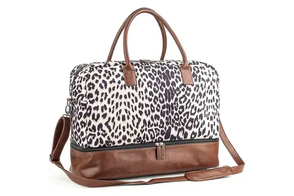 Amazon Prime Day MyMealivos Canvas Weekender Bag, Overnight Travel Carry On Duffel