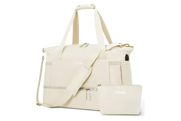 Amazon Prime Day Gym Bag for Women, Sports Travel Duffel Bag with USB Charging Port