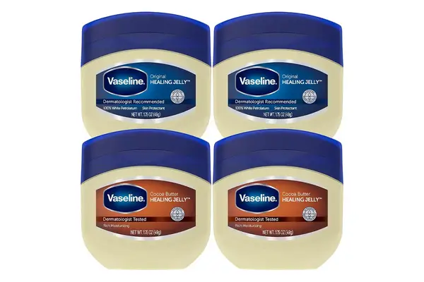 Vaseline Original & Cocoa Butter Healing Jelly Travel-Size Variety 4-Pack