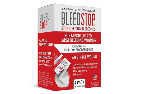 BleedStop First Aid Powder for Blood Clotting
