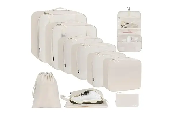 BAGAIL 6 Set/8 Set/10 Set Packing Cubes Various Sizes Packing Organizer