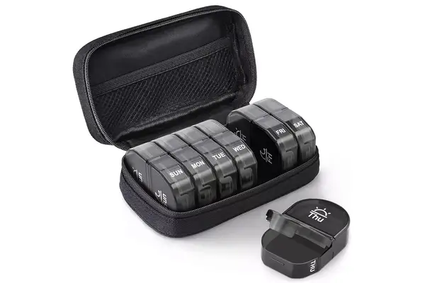 Amazon AUVON Canvas Bag Travel Pill Organizer