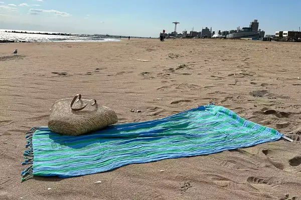 Mark and Graham Cabana Stripe Lightweight Turkish Towel