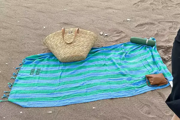 Mark and Graham Cabana Stripe Lightweight Turkish Towel