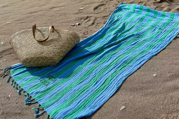 Mark and Graham Cabana Stripe Lightweight Turkish Towel