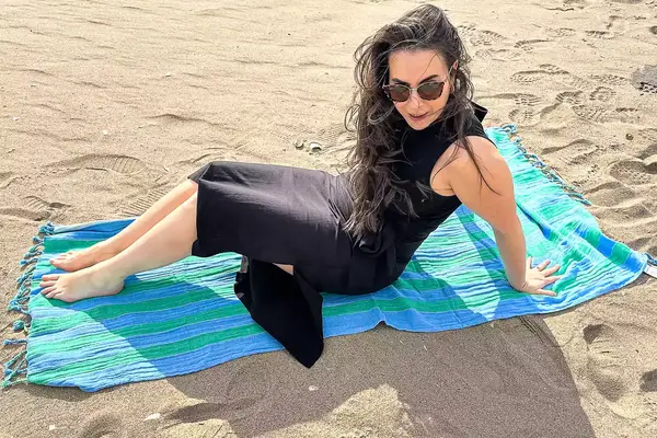 Mark and Graham Cabana Stripe Lightweight Turkish Towel