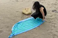 Mark and Graham Cabana Stripe Lightweight Turkish Towel