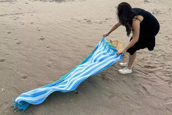 Mark and Graham Cabana Stripe Lightweight Turkish Towel