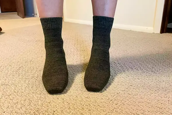 A front view of the Vivaia Regina Pro Square-Toe Water-Repellent Heeled Boots