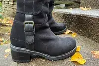 Close-up of a person wearing Overland Women