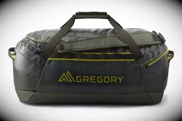 Person holding the Bellroy Classic Weekender 45L by its straps