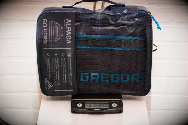 The Gregory Alpaca Duffel 60 in it
