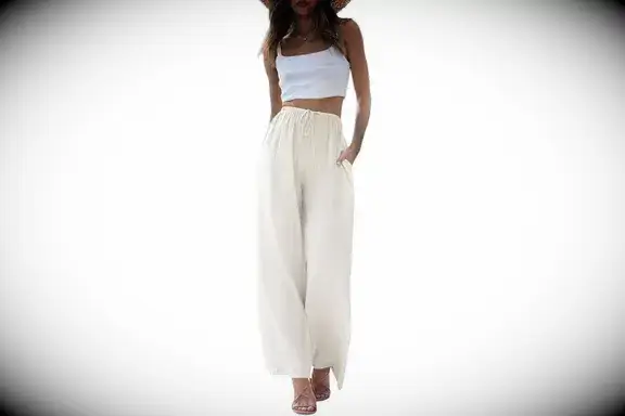 Faleave Cotton Linen Palazzo Pants