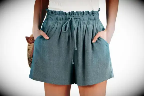 ANRABESS Linen Shorts