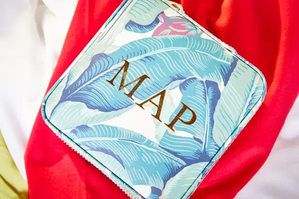 Mark & Graham Small Travel Jewelry Case with a monogram