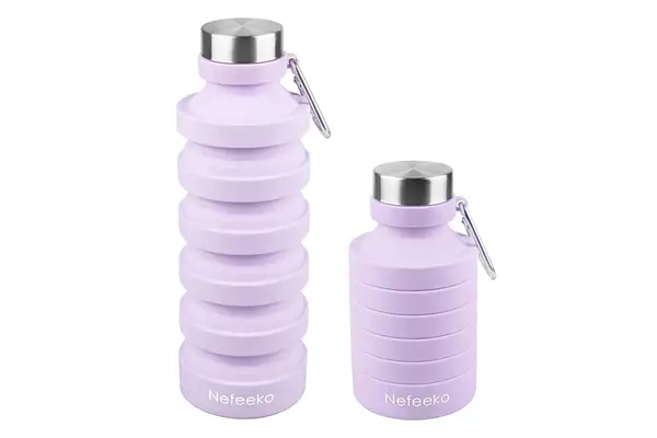 Nefeeko Collapsible Water Bottle, Reuseable BPA 