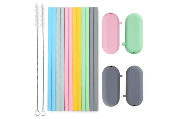 Amazon Prime Day Sunseeke Silicone Straws Reusable 12 pack