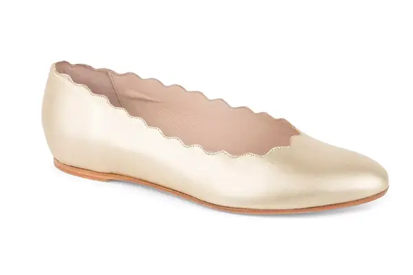 Palm Beach Scalloped Ballet Flat