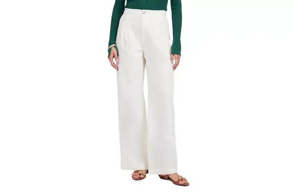 The Harlow Wide-Leg Jean in Vintage Canvas: Airy Denim Edition