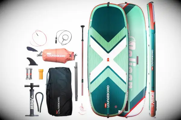 Pelican Inflatable Loungeboard with Paddle