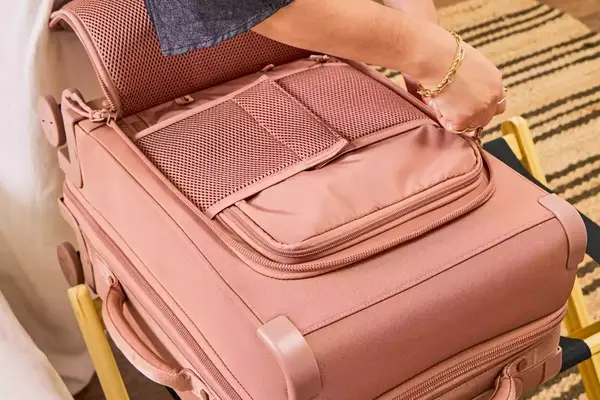 The front pocket on the Dagne Dover Smaller Seattle Carry-on Luggage 20.5 Inches