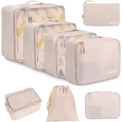 Bagail 8 Set Packing Cubes Luggage Organizers