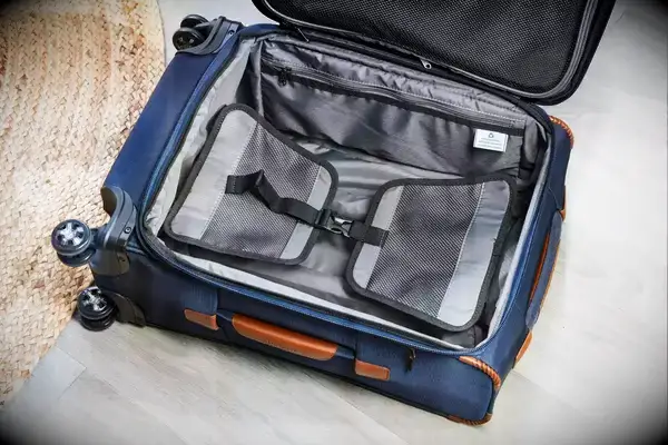 An empty Travelpro Crew carry-on