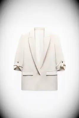 Zara Blazer with Rolled Sleeves