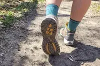 A person walks outside while wearing the Columbia Women