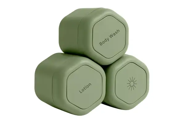 Cadence Travel Containers - Body Care Capsule Set - Magnetic 