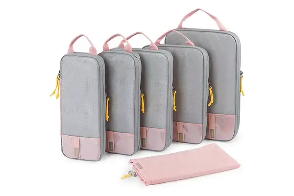 BAGSMART 6 Set/4 Set/2 Set Compression Packing Cubes for Travel,