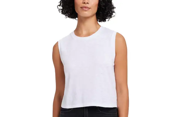 Goldie Tees Signature Slub Crop Tank