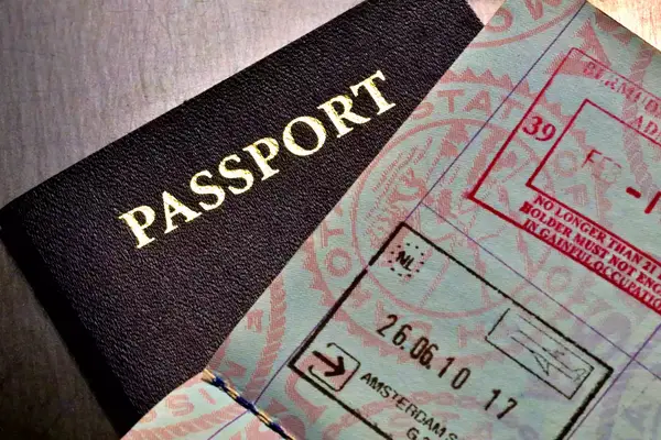 Two passports on top of each other