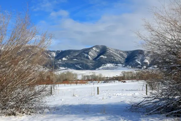 winter view of the bridger mountains seen from bozeman montana photo by don and melinda crawforducguniversal images group via getty images