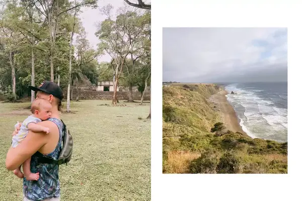 Amelia Edelman travel with newborn and family in Belize during maternity leave