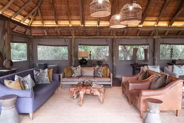 Camp Moremi Lounge Botswana